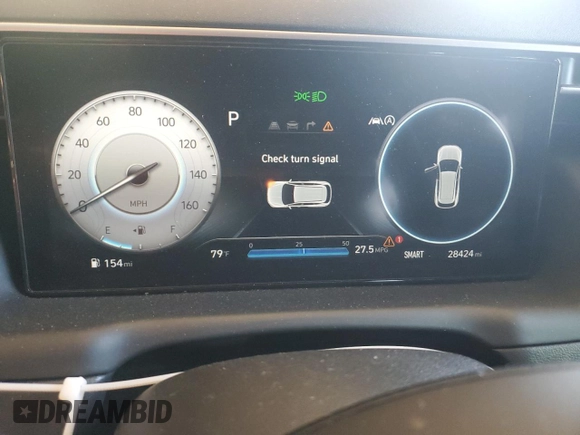 2022 Hyundai Tucson Limited with VIN 5NMJE3AE6NH152213, listed as a Copart auction lot 53332075 with 28,424 mi miles and Salvage Title. Bid and sale history available at carsss.com. Image 9.