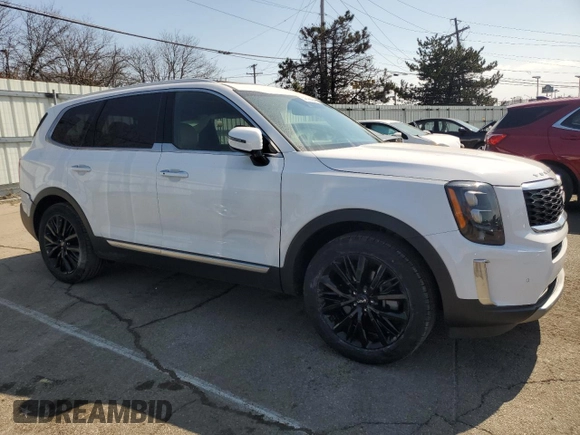 2022 Kia Telluride SX with VIN 5XYP54HC8NG201913, listed as a Copart auction lot 49168945 with 46,036 mi miles and Salvage title. Bid and sale history available at DreamBid. Image 4.