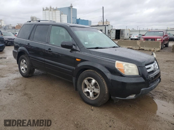 2007 Honda Pilot EX-L with VIN 5FNYF28747B039507, listed as a Copart auction lot 78941304 with 187,291 mi miles and Salvage Title. Bid and sale history available at DreamBid. Image 4.