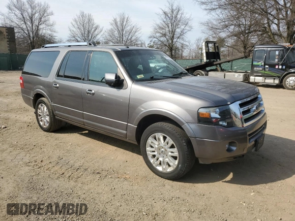 2014 Ford Expedition Max Limited with VIN 1FMJK2A5XEEF61865, listed as a Copart auction lot 47816245 with 120,595 mi miles and Non repairable. Bid and sale history available at DreamBid. Image 4.