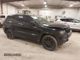 2018 Jeep Grand Cherokee Laredo E with VIN 1C4RJFAG5JC417701, listed as a IAAI auction lot 42001159 with 110,767 mi miles and . Bid and sale history available at DreamBid. Image 1.
