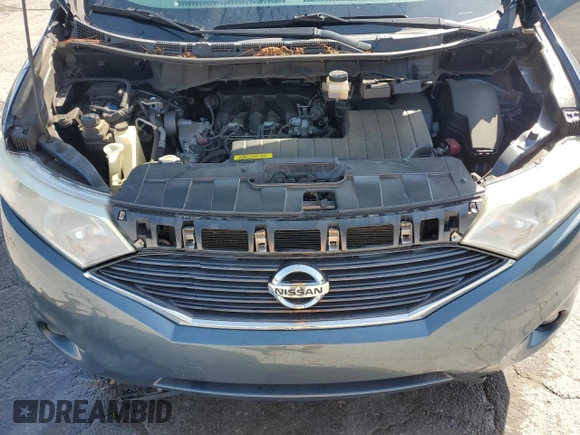 2011 Nissan Quest SL z VIN JN8AE2KP6B9009056, wystawiony jako Copart lot #62034635 z przebiegiem 132 065 mil mil oraz Czysty tytuł • Clean title. Historia ofert i sprzedaży dostępna na DreamBid. Obrazek 12.