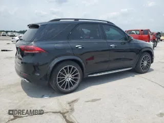 2023 Mercedes-Benz GLE 450 with VIN 4JGFB5KBXPA942055, listed as a Copart auction lot 59497515 with 24,857 mi miles and Salvage title. Bid and sale history available at DreamBid. Image 3.