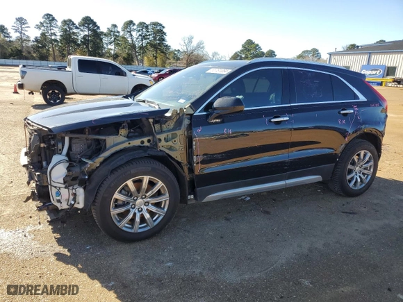 2019 Cadillac XT4 FWD Premium Luxury with VIN 1GYFZCR43KF125642, listed as a Copart auction lot 85781084 with 76,359 mi miles and Salvage Title. Bid and sale history available at carsss.com. Image 1.