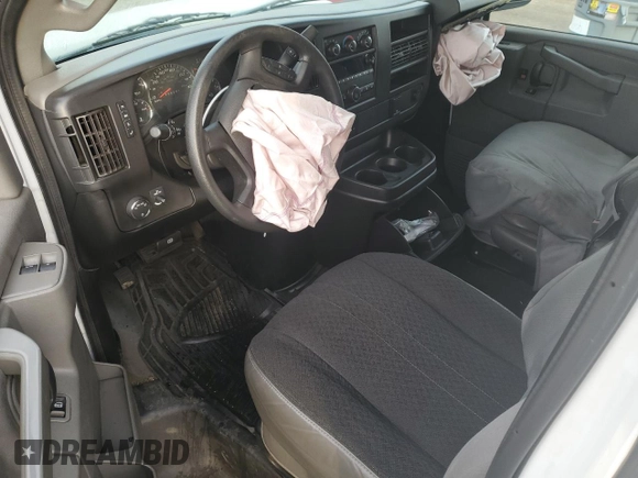 2019 Chevrolet Express Cargo Van with VIN 1GCWGAFG3K1229317, listed as a Copart auction lot 47428175 with 141,742 mi miles and Salvage Title. Bid and sale history available at carsss.com. Image 8.
