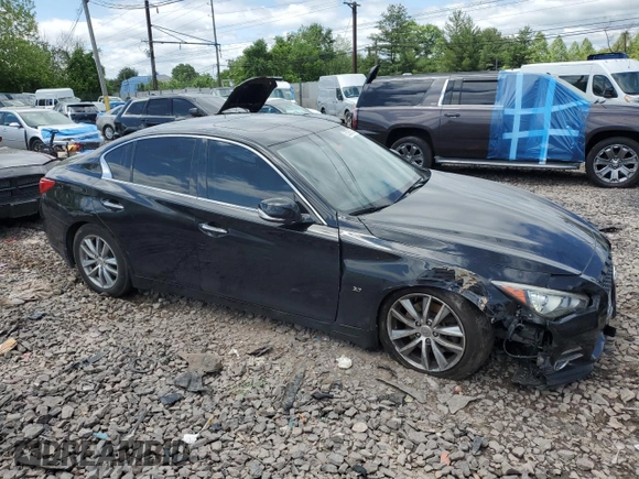 2015 Infiniti Q50 Premium z VIN JN1BV7ARXFM409465, wystawiony jako Copart lot #57295785 z przebiegiem 144 328 mil mil oraz Szkoda całkowita • Salvage title. Historia ofert i sprzedaży dostępna na DreamBid. Obrazek 4.