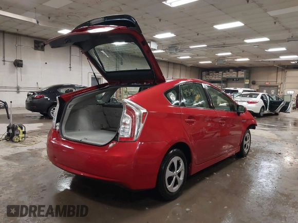 2012 Toyota Prius One with VIN JTDKN3DU7C0335138, listed as a IAAI auction lot 41569811 with 191,288 mi miles. Bid and sale history available at carsss.com. Image 4.