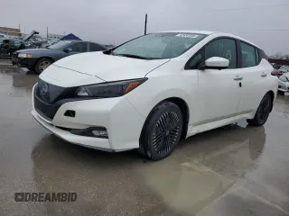 2023 Nissan LEAF SV Plus with VIN 1N4CZ1CVXPC555374, listed as a Copart auction lot 42430565 with 39,299 mi miles and Salvage Title. Bid and sale history available at DreamBid. Image 1.