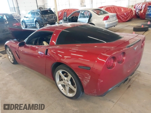 2005 Chevrolet Corvette with VIN 1G1YY24U755114259, listed as a IAAI auction lot 41312843 with 57,254 mi miles. Bid and sale history available at carsss.com. Image 3.