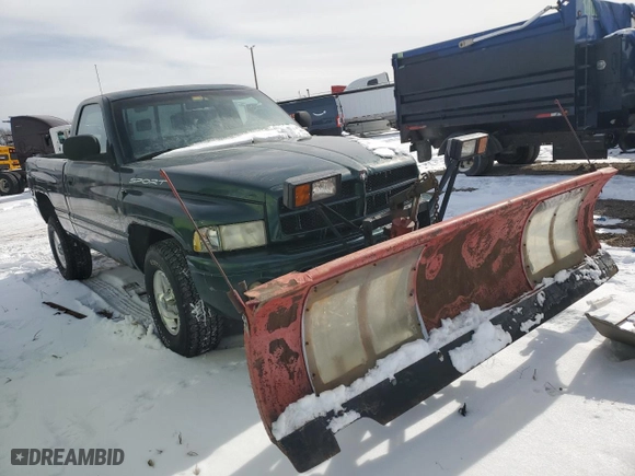 1999 Dodge Ram 1500 with VIN 1B7HF16Y2XS300657, listed as a Copart auction lot 45932115 with 0 mi miles and Salvage Title. Bid and sale history available at carsss.com. Image 4.