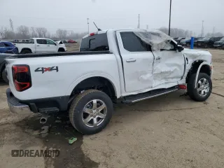 2024 Ford Ranger Lariat with VIN 1FTER4KH6RLE01036, listed as a Copart auction lot 48386655 with 2,001 mi miles and Salvage title. Bid and sale history available at DreamBid. Image 3.