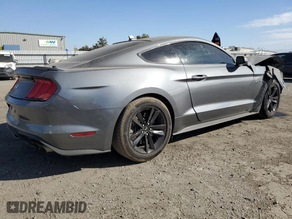 2022 Ford Mustang GT with VIN 1FA6P8CF9N5133876, listed as a Copart auction lot 78868754 with 28,064 mi miles and Salvage Title. Bid and sale history available at carsss.com. Image 3.