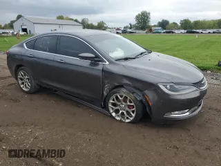 2015 Chrysler 200 C with VIN 1C3CCCEG8FN624446, listed as a Copart auction lot 49001465 with 157,663 mi miles and Salvage Title. Bid and sale history available at carsss.com. Image 4.