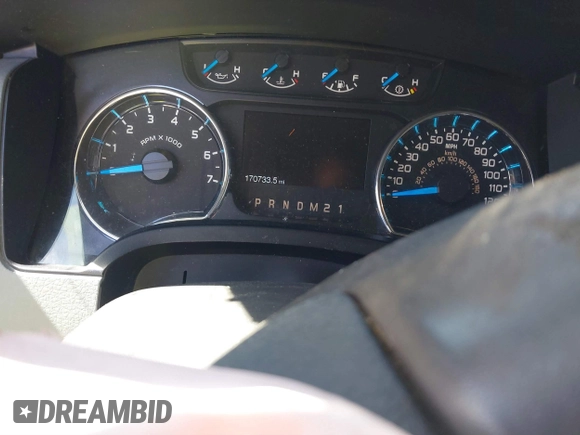 2014 Ford F-150 XL with VIN 1FTFW1EF4EFA05234, listed as a IAAI auction lot 41828410 with 170,733 mi miles. Bid and sale history available at carsss.com. Image 7.