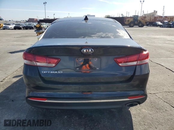 2016 Kia Optima LX with VIN 5XXGT4L38GG028477, listed as a Copart auction lot 46184195 with 80,024 mi miles and Salvage Title. Bid and sale history available at carsss.com. Image 6.