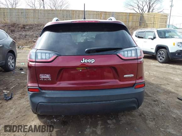 2019 Jeep Cherokee Latitude with VIN 1C4PJMCB2KD125898, listed as a IAAI auction lot 41809073 with 88,774 mi miles. Bid and sale history available at carsss.com. Image 16.