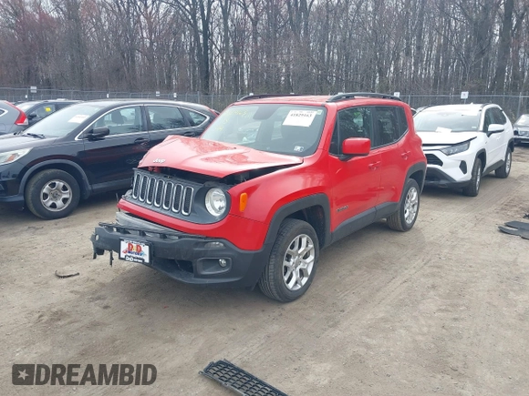 2017 Jeep Renegade Altitude with VIN ZACCJBBB5HPE43979, listed as a IAAI auction lot 41829163 with 109,500 mi miles and . Bid and sale history available at DreamBid. Image 2.