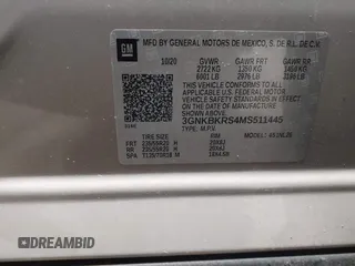 2021 Chevrolet Blazer RS z VIN 3GNKBKRS4MS511445, wystawiony jako IAAI lot #41376452 z przebiegiem 34 843 mil mil oraz . Historia ofert i sprzedaży dostępna na DreamBid. Obrazek 9.