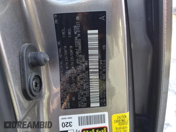 2020 Toyota Sienna XLE with VIN 5TDDZ3DC3LS237516, listed as a Copart auction lot 43732545 with 93,683 mi miles and Salvage title. Bid and sale history available at DreamBid. Image 13.