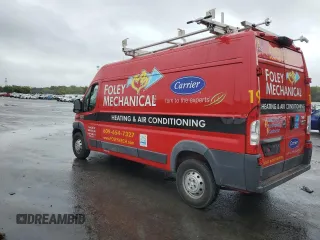 2018 Ram ProMaster Cargo with VIN 3C6URVHG9JE139419, listed as a Copart auction lot 72586384 with 56,539 mi miles and Salvage Title. Bid and sale history available at DreamBid. Image 2.