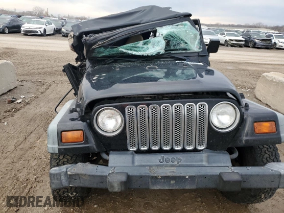 1999 Jeep Wrangler SE with VIN 1J4FY29P7XP484551, listed as a Copart auction lot 86881094 with 0 mi miles and Salvage Title. Bid and sale history available at carsss.com. Image 5.