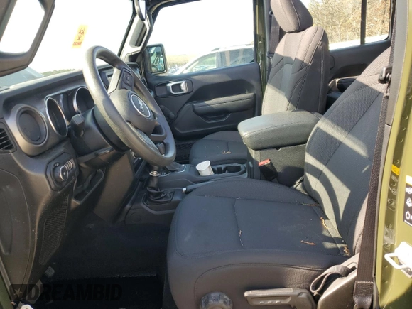 2022 Jeep Wrangler Unlimited Willys with VIN 1C4HJXDN6NW245016, listed as a Copart auction lot 51582925 with 3,029 mi miles and Salvage title. Bid and sale history available at DreamBid. Image 7.