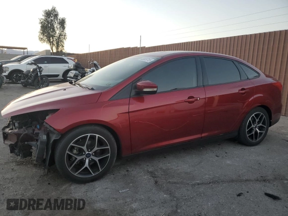 2017 Ford Focus SEL with VIN 1FADP3H2XHL258305, listed as a Copart auction lot 43835715 with 82,419 mi miles and Salvage Title. Bid and sale history available at carsss.com. Image 1.