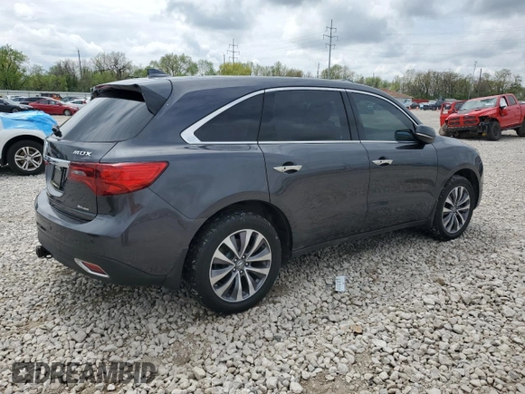 2014 Acura MDX Technology z VIN 5FRYD4H48EB004505, wystawiony jako Copart lot #54679575 z przebiegiem 180 836 mil mil oraz Szkoda całkowita • Salvage title. Historia ofert i sprzedaży dostępna na DreamBid. Obrazek 3.