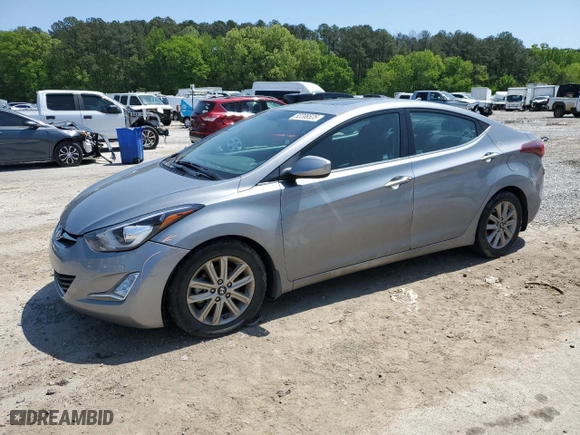 2015 Hyundai Elantra Limited with VIN KMHDH4AE4FU344665, listed as a Copart auction lot 52208525 with 117,873 mi miles and Salvage Title. Bid and sale history available at carsss.com. Image 1.