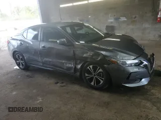 2021 Nissan Sentra SV z VIN 3N1AB8CV1MY256263, wystawiony jako Copart lot #55847445 z przebiegiem 60 037 mil mil oraz Szkoda całkowita • Salvage title. Historia ofert i sprzedaży dostępna na DreamBid. Obrazek 4.