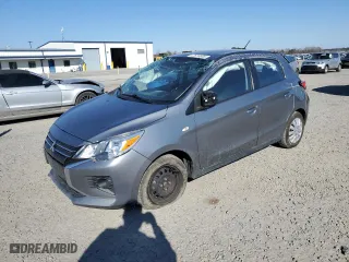 2021 Mitsubishi Mirage ES with VIN ML32AUHJ4MH011765, listed as a Copart auction lot 47676935 with 73,135 mi miles and Salvage Title. Bid and sale history available at carsss.com. Image 1.