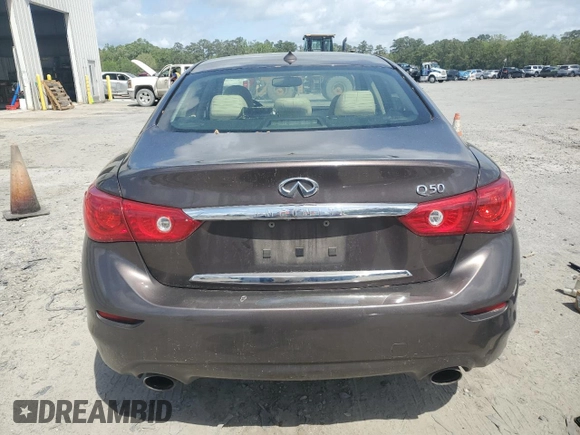 2015 Infiniti Q50 Premium with VIN JN1BV7AP2FM353875, listed as a Copart auction lot 51768175 with 147,207 mi miles and Salvage title. Bid and sale history available at DreamBid. Image 6.