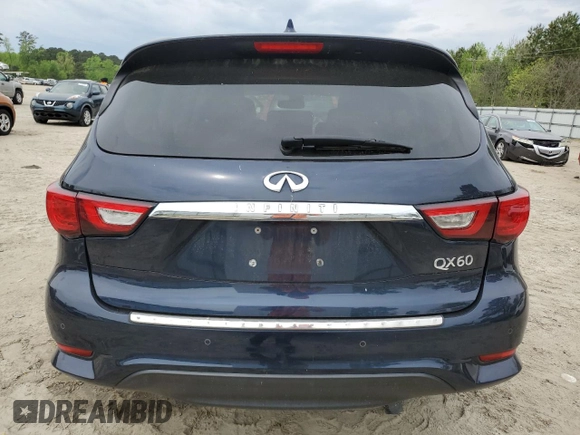 2018 Infiniti QX60 with VIN 5N1DL0MM2JC514305, listed as a Copart auction lot 52898375 with 87,131 mi miles and Salvage Title. Bid and sale history available at DreamBid. Image 6.