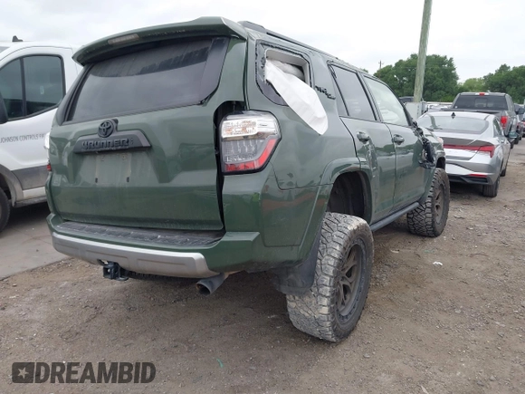 2022 Toyota 4Runner TRD Off Road Premium with VIN JTERU5JR2N5980584, listed as a IAAI auction lot 42086657 with 40,326 mi miles and . Bid and sale history available at DreamBid. Image 4.
