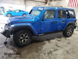 2021 Jeep Wrangler Unlimited Rubicon z VIN 1C4HJXFN6MW756530, wystawiony jako Copart lot #51976395 z przebiegiem Nie podano mil oraz Szkoda całkowita • Salvage title. Historia ofert i sprzedaży dostępna na DreamBid. Obrazek 1.
