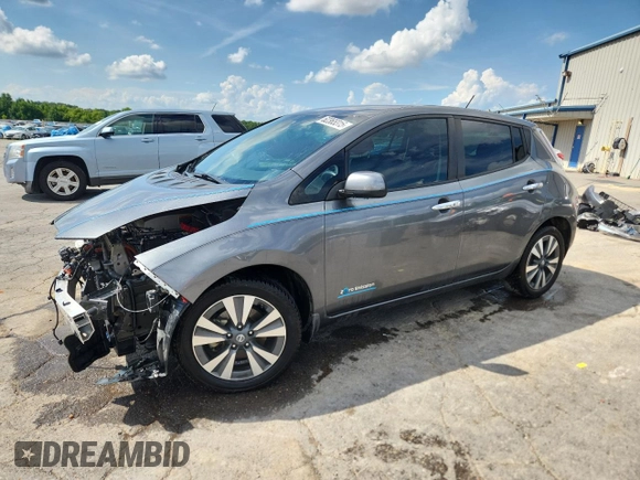 2017 Nissan LEAF SV with VIN 1N4BZ0CP1HC302162, listed as a Copart auction lot 62365315 with 60,281 mi miles and Salvage title. Bid and sale history available at DreamBid. Image 1.