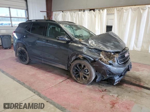2021 GMC Terrain SLT with VIN 3GKALVEV3ML353665, listed as a Copart auction lot 55581865 with 85,903 mi miles and Salvage title. Bid and sale history available at DreamBid. Image 4.