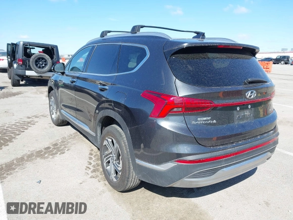 2022 Hyundai Santa Fe SEL with VIN 5NMS3DAJ8NH474669, listed as a IAAI auction lot 41839204 with 51,353 mi miles. Bid and sale history available at carsss.com. Image 3.