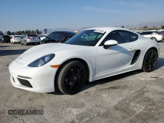 2018 Porsche Cayman S with VIN WP0AB2A86JS278194, listed as a Copart auction lot 43172165 with 63,009 mi miles and Salvage Title. Bid and sale history available at DreamBid. Image 1.