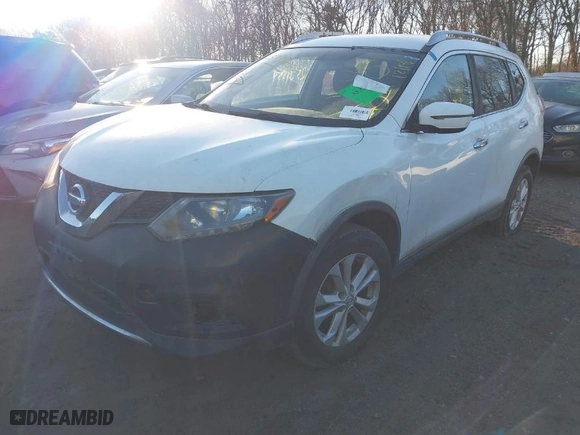 2016 Nissan Rogue SV with VIN KNMAT2MV2GP707020, listed as a IAAI auction lot 41574920 with 999,999 mi miles. Bid and sale history available at carsss.com. Image 2.