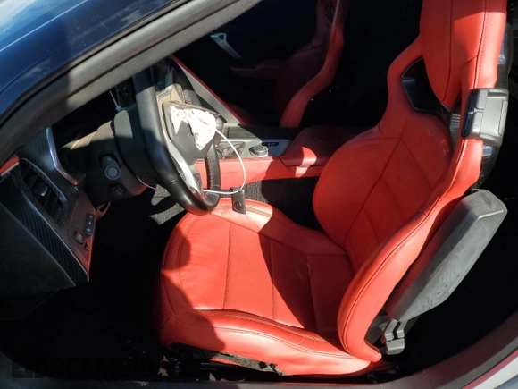 2015 Chevrolet Corvette Z06 3LZ with VIN 1G1YT2D64F5600013, listed as a Copart auction lot 81901924 with 0 mi miles and Salvage Title. Bid and sale history available at carsss.com. Image 7.