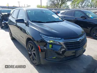2024 Chevrolet Equinox LS with VIN 3GNAXHEGXRL181622, listed as a IAAI auction lot 41857249 with 46,940 mi miles and . Bid and sale history available at DreamBid. Image 1.