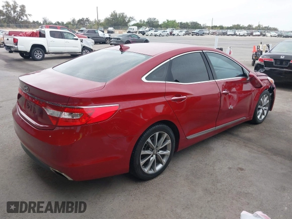 2015 Hyundai Azera with VIN KMHFG4JG1FA488009, listed as a IAAI auction lot 41864544 with 99,358 mi miles and . Bid and sale history available at carsss.com. Image 4.