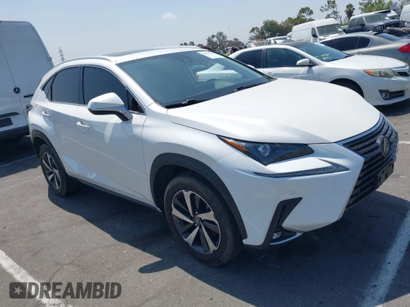 2021 Lexus NX 300 with VIN JTJGARBZ7M5028332, listed as a IAAI auction lot 42575519 with 49,831 mi miles and . Bid and sale history available at DreamBid. Image 1.
