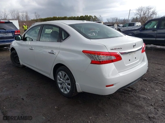 2015 Nissan Sentra S with VIN 3N1AB7AP9FY316470, listed as a IAAI auction lot 41897777 with 99,213 mi miles. Bid and sale history available at carsss.com. Image 3.