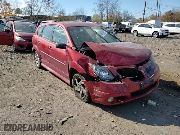2007 Pontiac Vibe with VIN 5Y2SL65877Z407708, listed as a Copart auction lot 78583274 with 0 mi miles and Salvage Title. Bid and sale history available at carsss.com. Image 10.