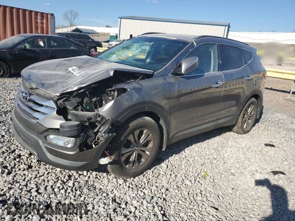 2014 Hyundai Santa Fe Sport with VIN 5XYZU3LB8EG182963, listed as a Copart auction lot 46227995 with 113,984 mi miles and Salvage Title. Bid and sale history available at carsss.com. Image 1.