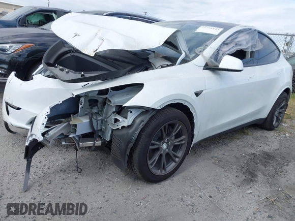 2024 Tesla Model Y with VIN 7SAYGDED2RF207783, listed as a IAAI auction lot 41758143 with Not Provided miles and . Bid and sale history available at DreamBid. Image 19.