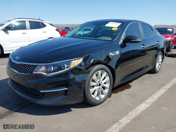 2016 Kia Optima EX with VIN 5XXGU4L38GG032056, listed as a IAAI auction lot 42013867 with 145,466 mi miles. Bid and sale history available at carsss.com. Image 6.