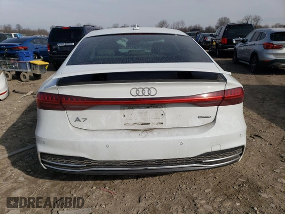 2019 Audi A7 Prestige with VIN WAUV2AF22KN067152, listed as a Copart auction lot 43466334 with 0 mi miles. Bid and sale history available at carsss.com. Image 6.